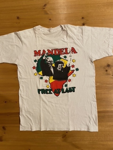 90's UNKNOWN NELSON MANDELA/ネルソンマンデラ Vintage S/S T-Shirt/ヴィンテージ 半袖Tシャツ / MALCOLM X マルコムX キング牧師