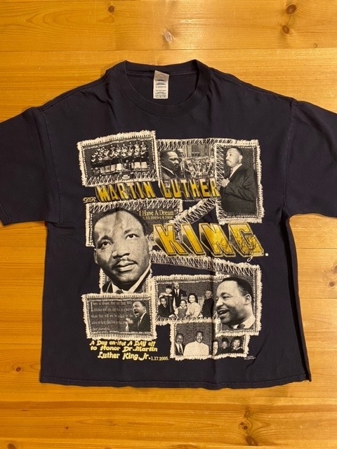 2005年製 古着 DELTA PRO WEIGHT S/S T-Shirt Martin Luther King Jr./マーティンルーサーキングジュニア / キング牧師 黒人 マルコムX