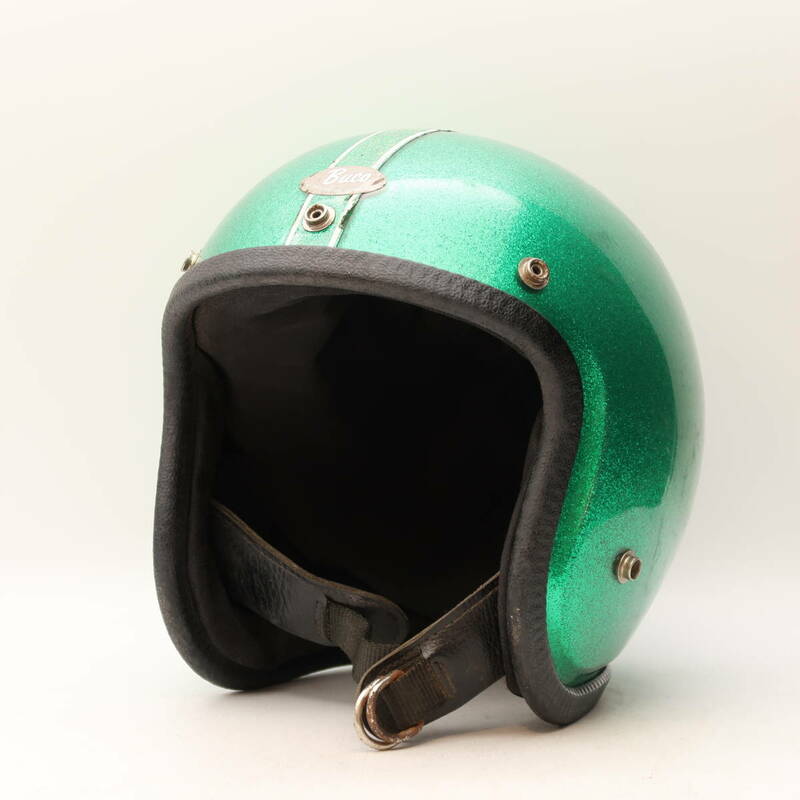 70s BUCO INTERNATIONAL 緑 レアカラー 当時 アメリカ BELL 500TX TX ヴィンテージ ヘルメット harley davidson