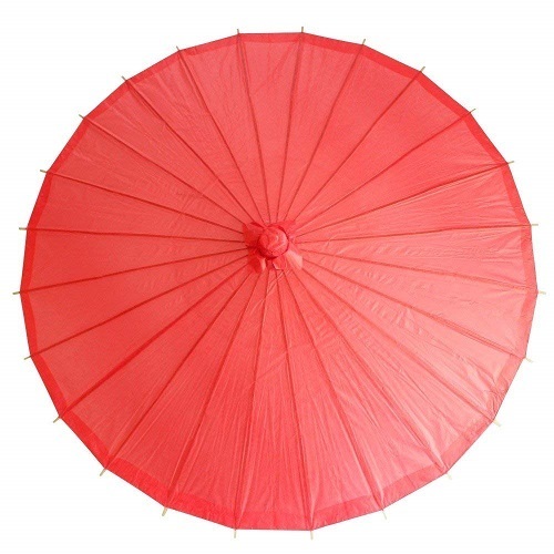 和傘 日傘 無地 直径84cm (赤) コスプレ イベント 飾り 小道具 撮影