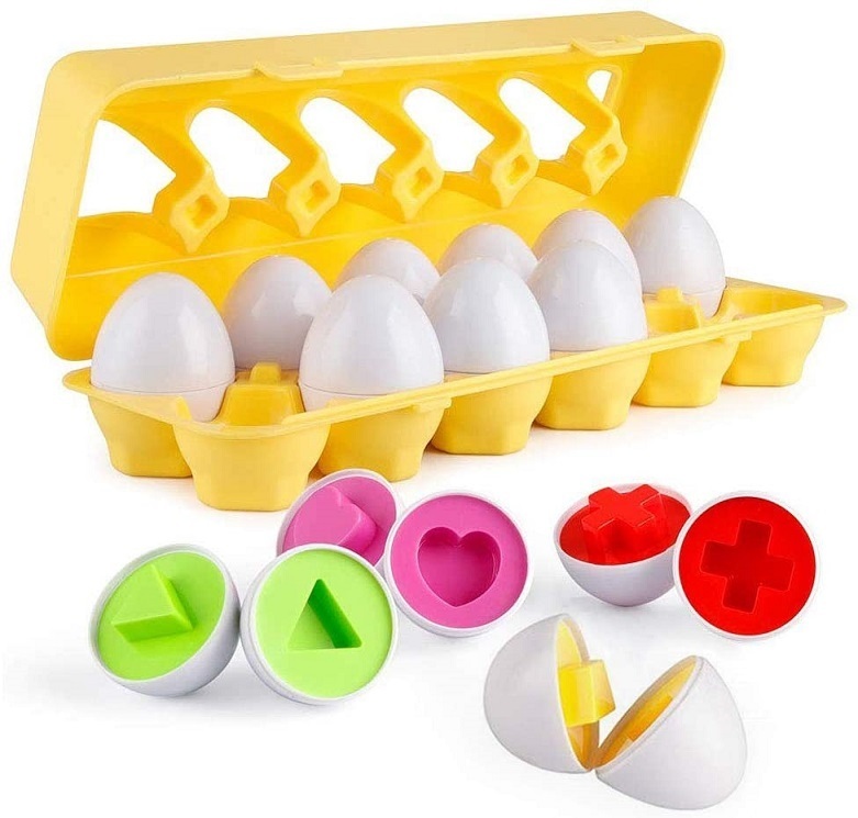 たまご おもちゃ 知育玩具 幼児 おもちゃ マッチングエッグセット (卵12個)