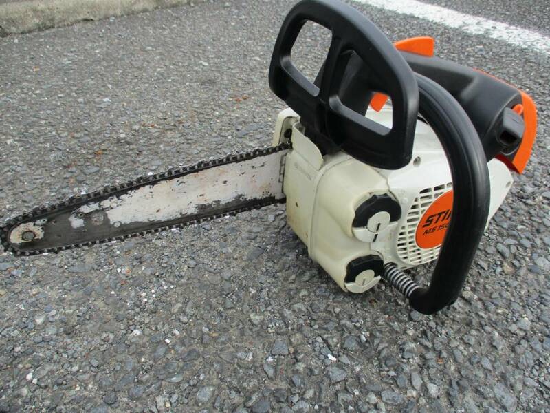 中古 STIHL スチール 23.6cc エルゴスタート 軽量トップハンドルチェンソー 250mm ガイドバー MS150TC-E ②