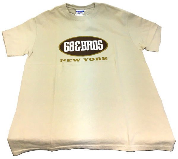 新古品　68&BROS　シックスティエイトアンドブラザーズ　Tシャツ　サンドベージュ　Mサイズ　E-148