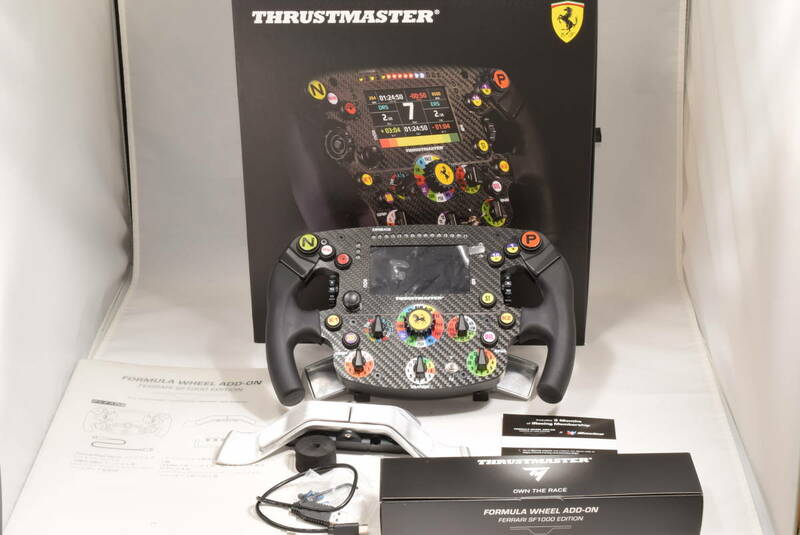 新品級 Thrustmaster スラストマスター Formula Wheel Add-On SF1000 Edition PS5 PS4 Xbox PC 対応 コントローラー フェラーリ 