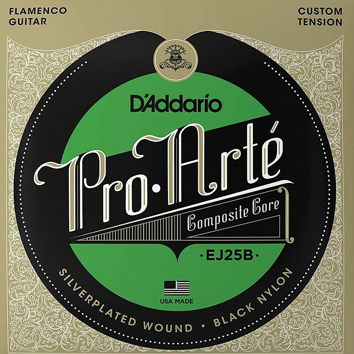 D'Addario EJ25B Pro Arte Black Nylon Composite Flamenco ダダリオ クラシック弦