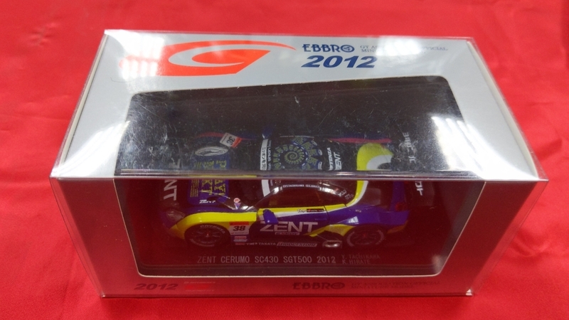 ＭＩ155　中古品エブロ1/43 ZENT CERUMO SC430 SUPER GT500 2012 No.38