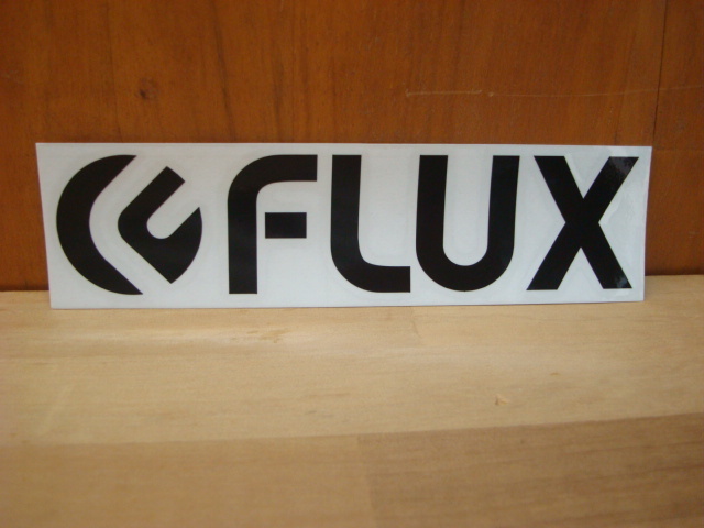 新品FLUX LOGO DIECUT STICKER(フラックスロゴダイカットステッカー) FCDS704 BLACK(ブラック) Sサイズ