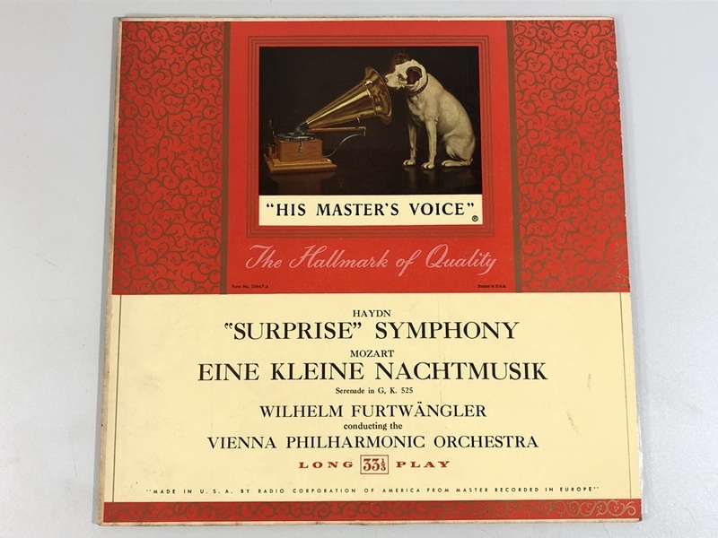 洗浄済 LP 米HMV LHMV-1018 フルトヴェングラー ハイドン 交響曲第94番