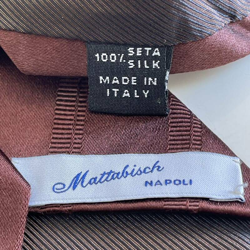 MATTABISCH（マタビシ） マッドブラウンストライプネクタイ