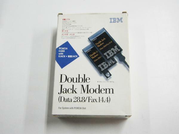 IBM Double Jack Modem PCカード モデム PCMCIA Win95 FAX Push-Pop XJACK