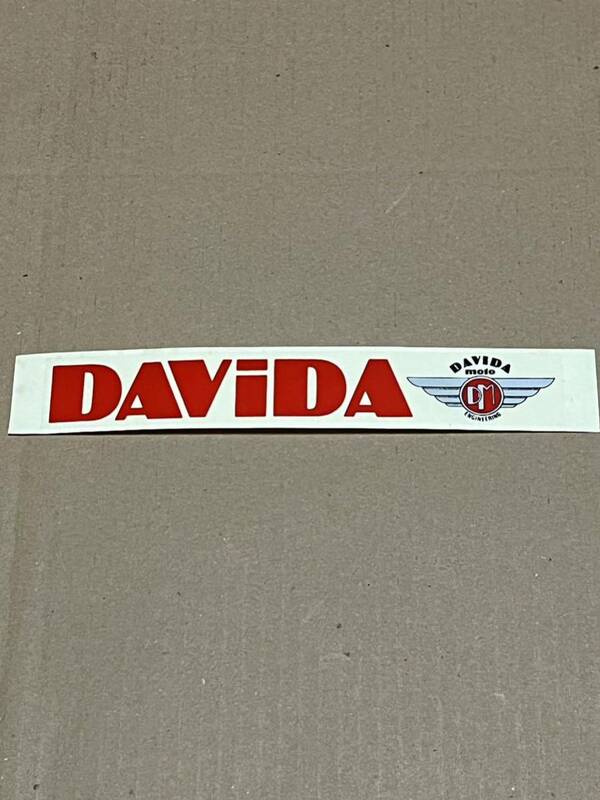 DAVIDA MOTO ENGINEERING STICKER(red)(original)(end of production) 1993 vintage rare