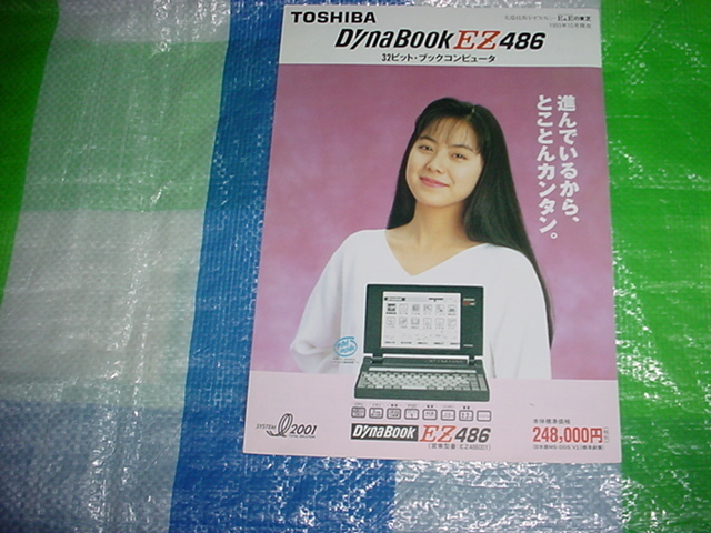 1993年10月　東芝　ダイナブック　EZ486のカタログ　桜井幸子