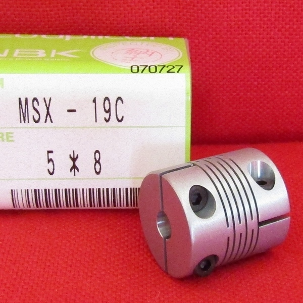 NBK フレキシブルカップリング【MSX-19C 5＊8】 スリットタイプ 未使用品
