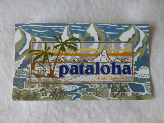 patagonia PATAGONIA HONOLULU pataloha ステッカー パタロハ patagoniaPATAGONIA Honolulu Hawaii ホノルル パタゴニアPATAGONIA pataloha