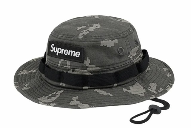 【新品】Supreme Military Boonie COLOR/STYLE：Black Russian Camo SIZE：M/L