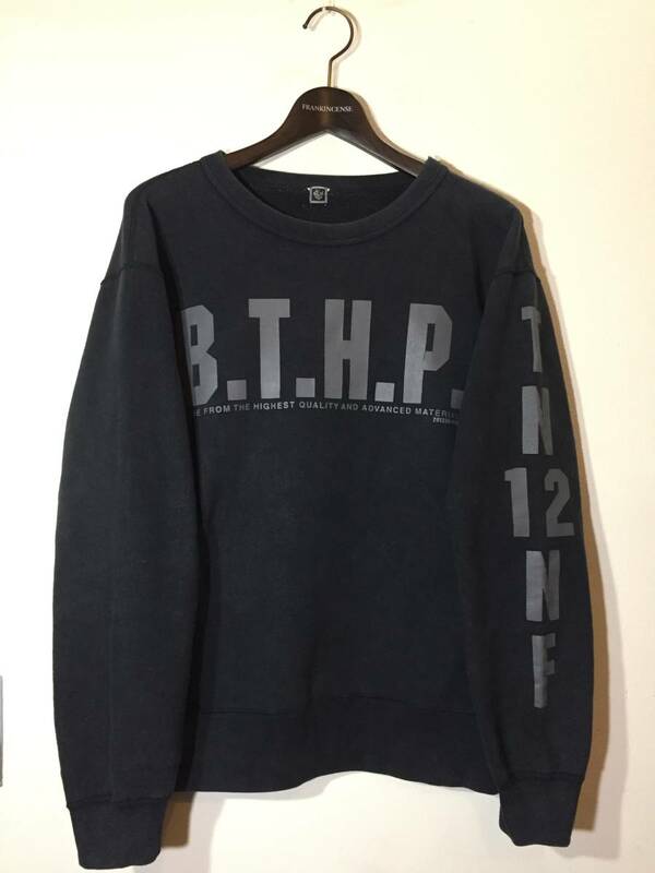 90's 00's old vintage heavy sweat shirts black オールド ビンテージ 両面プリント クルーネック ヘビー スウェット トレーナー 黒 USA