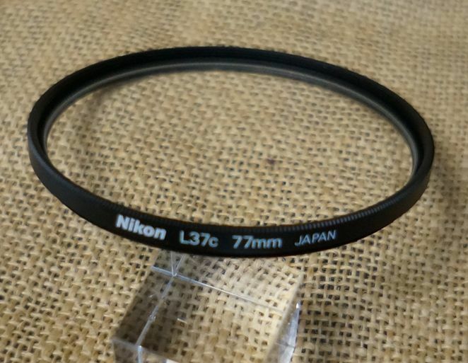 良品 ニコン純正 L37c 77mm 保護フィルター　紫外線カット　UVカット　NIKON　1