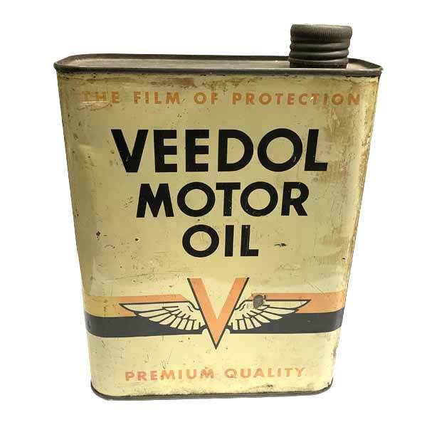 ヴィンテージ オイル缶【VEEDOL MOTOR OIL】 アメリカン雑貨