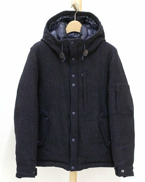 THE NORTH FACE/ノースフェイス Harris Tweed ダウンジャケット ND2463N ネイビー メンズS ハリスツイード 光電子ダウン