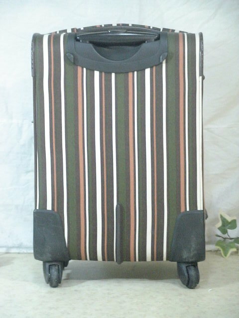 509　カーキ(白、茶)　スーツケース　キャリケース　旅行用　ビジネストラベルバック