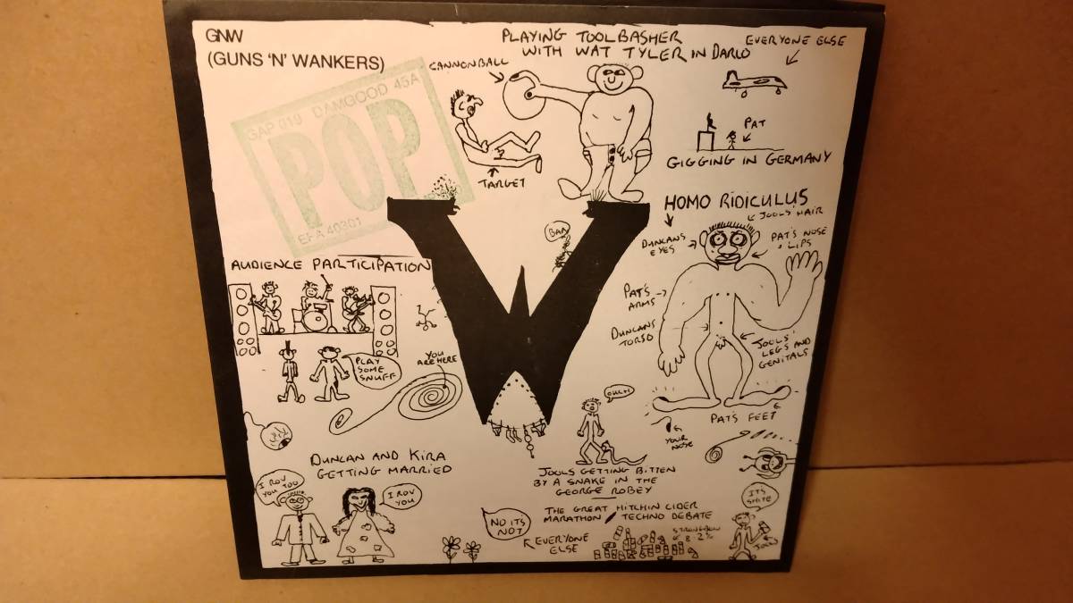 【メロコア 7inch】GUNS'N'WANKERS / POP UK盤　Snuff　The Wildhearts