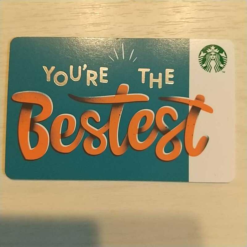 【スターバックスカード】YOU'RE THE Bestest*残高ゼロ*PIN削り済★送料63円～