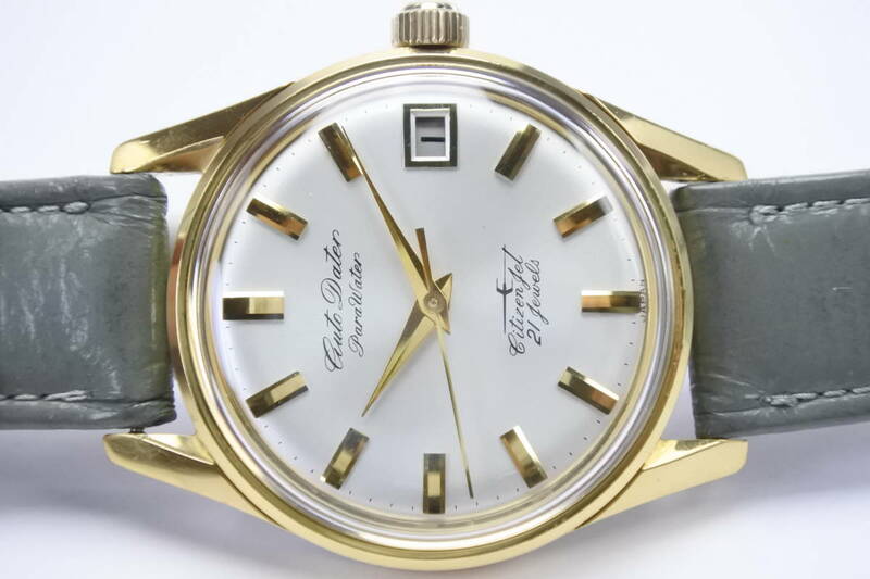 国産初の完全防水腕時計☆1964年CITIZEN シチズン　ジェット オートデーター パラウォーター 21石　自動巻紳士腕時計　デッドストック品
