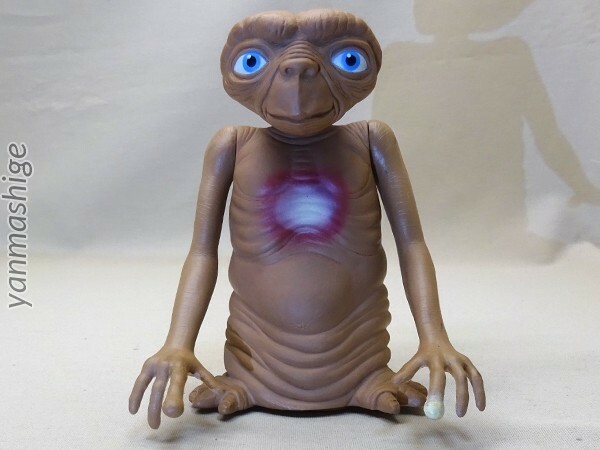 96年製ビンテージ RESAURUS製 E.T.ソフビ ハンドパペット 蓄光