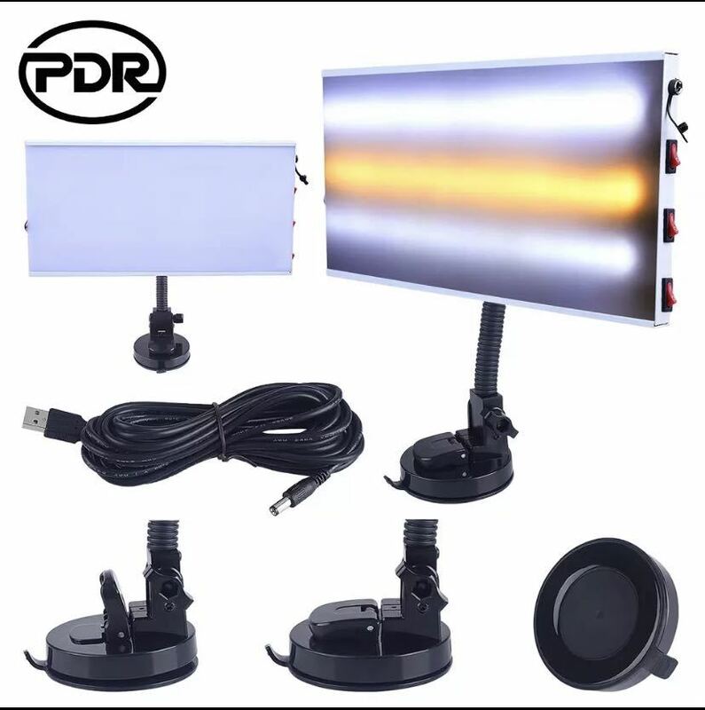 【限定品】Pdr ledランプリフレクターボードpdrデントリペアツールledライト反射板調節可能なホルダーハンドツールセット