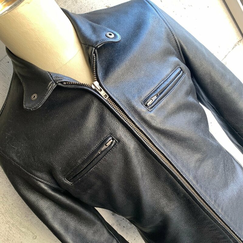 ポロ ラルフローレン シングル ライダース レザー ジャケット ブラック S size 牛革 POLO RALPH LAUREN Leather Single Riders Jacket