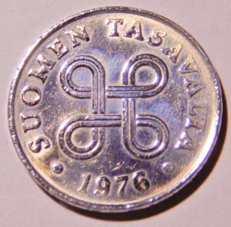 未使用　フィンランド　外国コイン　★ 1ペニー 通貨　硬貨　 メダル　１９７６年発行