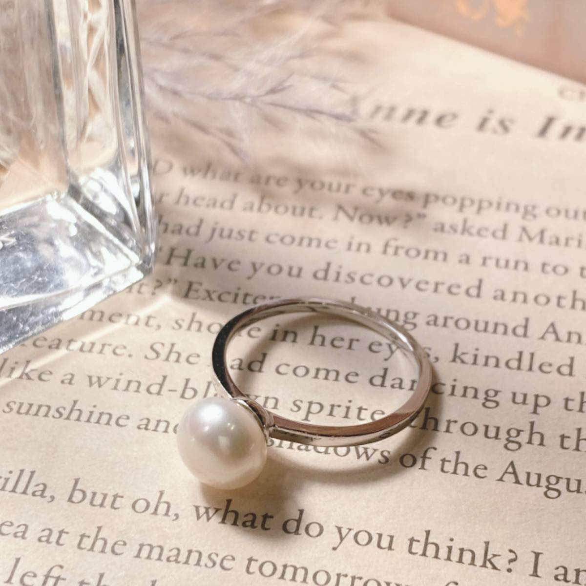 美品　一粒パールリング　12号　定番　セレモニー　指輪　japan Vintage jewelry accessories 0196