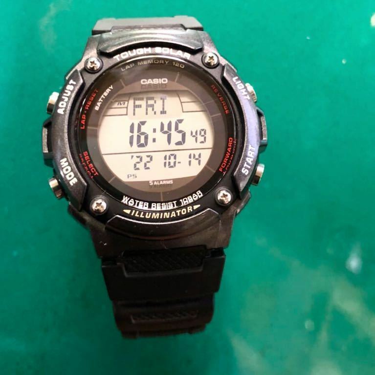 [カシオ] 腕時計 スポーツギア LAP MEMORY 120 ソーラー W-S200H メンズ ソーラー充電システム「タフソーラー」