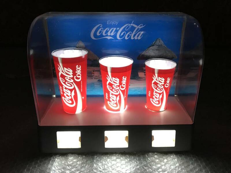 ☆ CocaCola コカコーラ 販売促進 COLA コーラ ランプ ドリンク サイズ メニュー ライト アメリカン ダイナー DINER ネオン キッチンカー