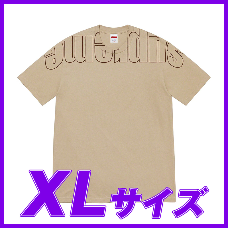 1799　Supreme Upside Down Tee（Stone) XL / シュプリーム アップサイドダウンTee　ストーン　XLサイズ 2022FW