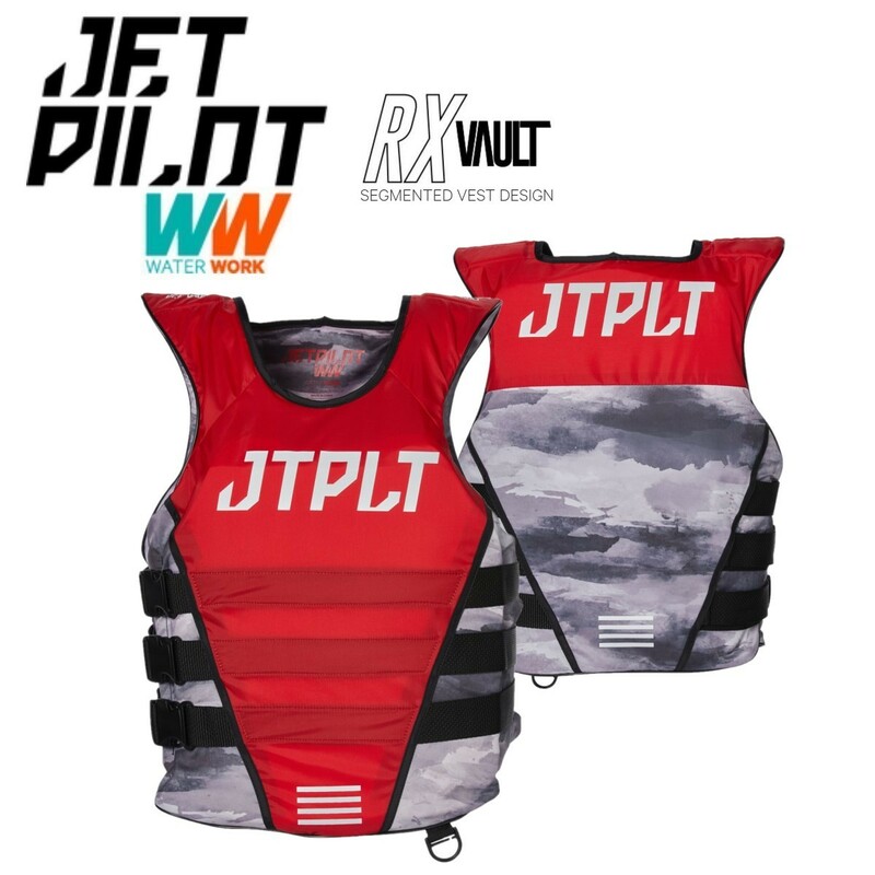 ジェットパイロット JETPILOT 2023 JCI認定ベスト 送料無料 RX VAULT S/E ナイロン CGA ベスト JA22129CGA-C レッド/グレー/カモ L/XL