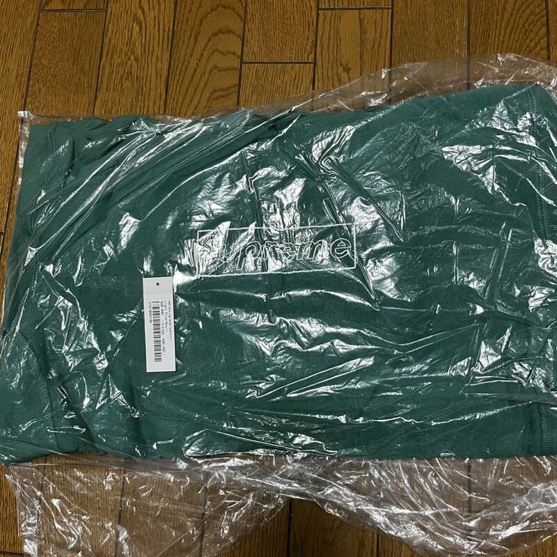 緑S supreme KAWS Chalk Logo Hooded Sweatshirt box pullover パーカー
