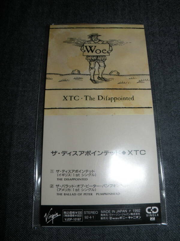 美品 XTC / The Disappointed ザ・ディスアポインテッド 国内盤 8cmCD