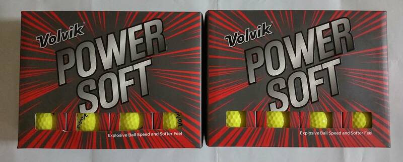 送料無料 新品 2ダース 24球 ボルヴィック POWER SOFT パワー ソフト イエロー Volvik