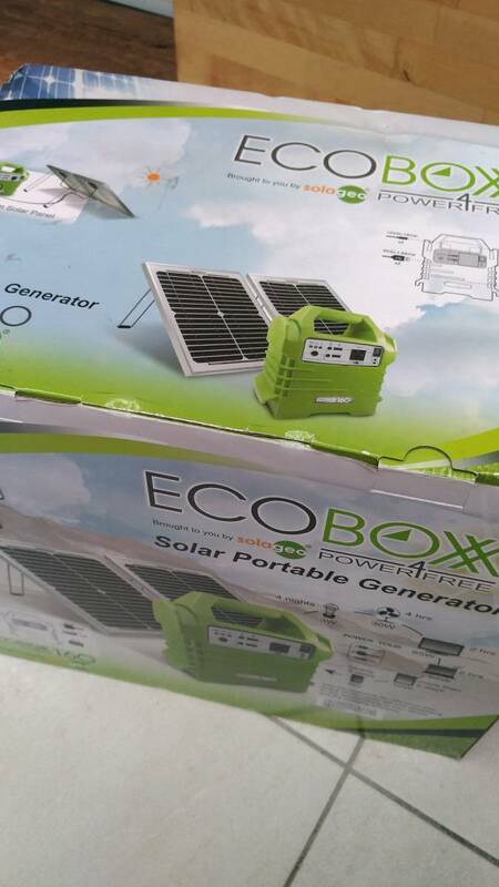 ソーラー充電器　　ECOBOX　160　U-P001　ポータブルソーラバッテリー