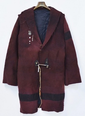 LEROY リロイ　ブランケットウールコート FREE フリー ガウン BROWN ブラウン BLANKET WOOL COAT