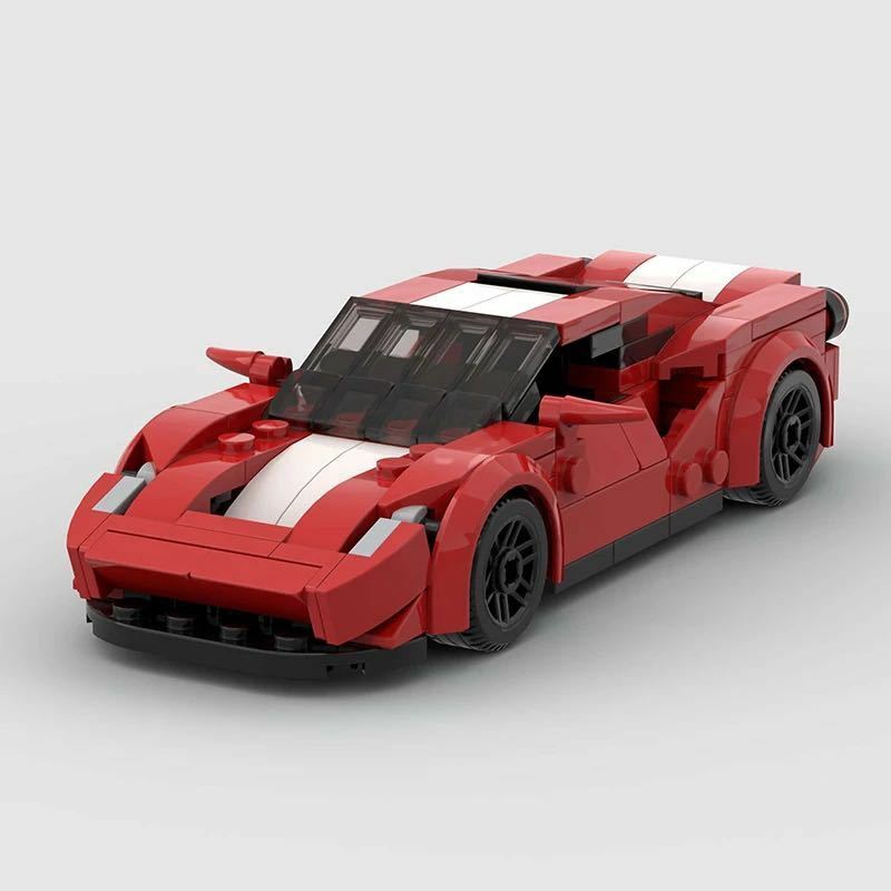 【在庫有 即決】レゴ互換 フェラーリ 488 ピスタ ブロック LEGO FERRARI