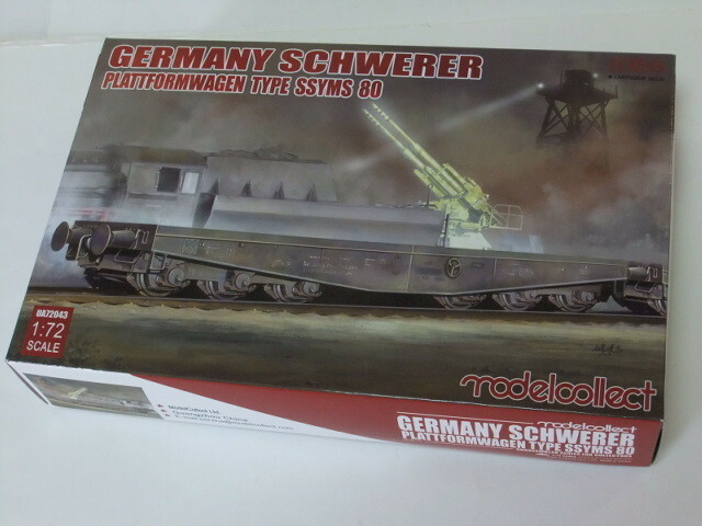 モデルコレクト 1/72 ドイツ鉄道 ssyms80形 タイガー1用平台貨車・未組み立て