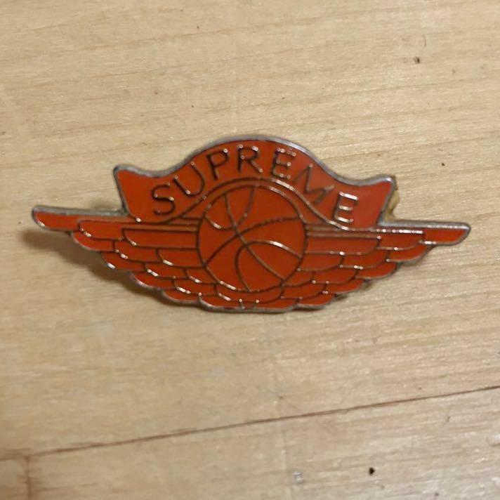 レア Supreme 初期 ジョーダン ウイングマーク サンプリング ピンバッジ JORDAN ピンバッチ シュプリーム Pins Pin