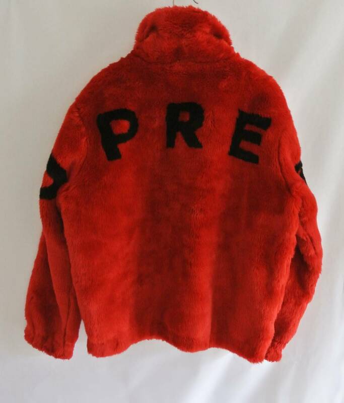 SUPREME Faux Fur Bomber Jacket サイズ:M バックロゴファーボンバーブルゾン シュプリーム