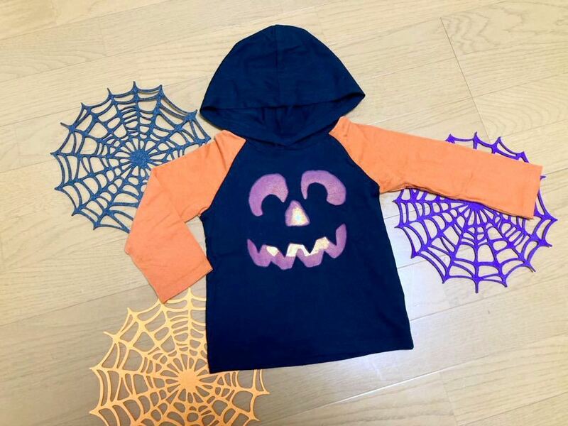 90cm 美品 「 baby GAP 」 男の子 女の子　長袖 パーカー ベビー 服 キッズ トップス ハロウィン パーティー コスプレ 仮装 フード付き