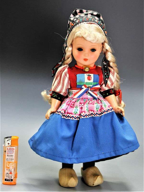 B-090 オランダ製 眠り人形 高さ29センチ ロッテルダム dovina dolls 蔵出 古玩