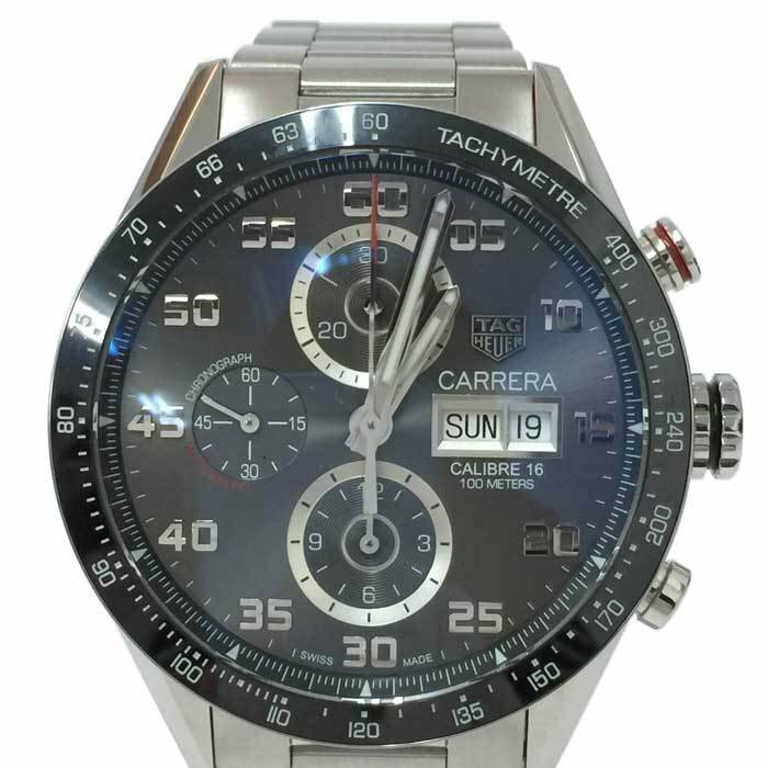 【美品】タグホイヤー TAG Heuer カレラ キャリバー16 クロノグラフ 腕時計 自動巻き CV2A1U BA0738