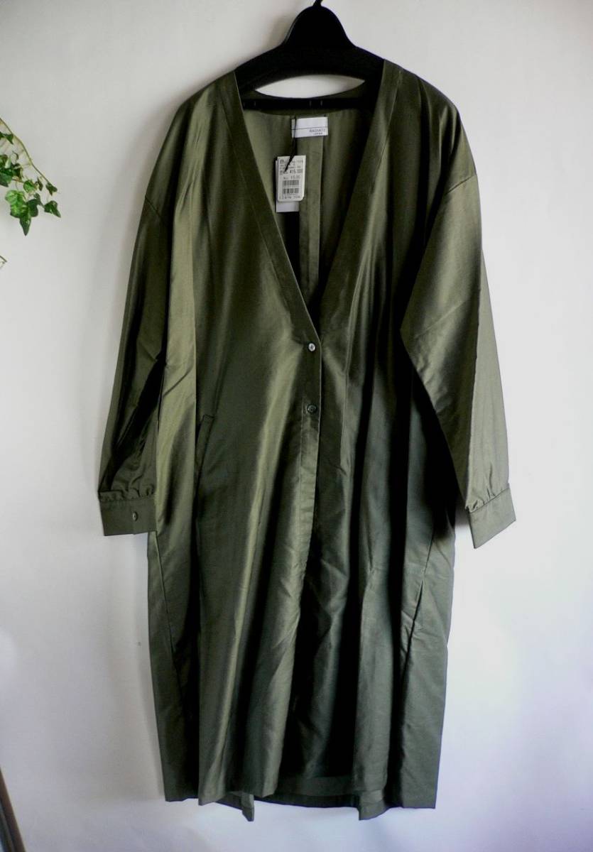 新品 RADIATE カーキノーカラーコットン混スプリングコート * SCOTCLUB スコットクラブ　ラディエイト　ヤマダヤ