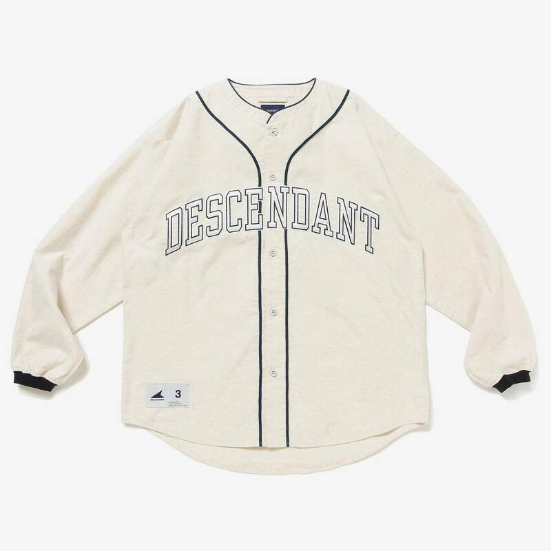 希少★新品本物【灰★4】★BLEEK BASEBALL LS SHIRT ブリーク　ベースボールシャツ 正規店購入 ディセンダント 入手困難 DESCENDANT 22AW